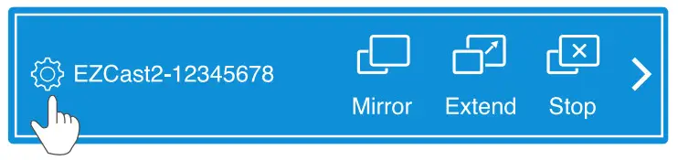 EZCast2 무선 디스플레이 수신기 - 설정