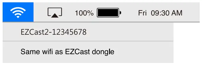 EZCast2 무선 디스플레이 수신기 - Wi-Fi as