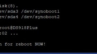 타오나스 msata나 hdd 부트로더 상태로 DSM 업데이트 해보기