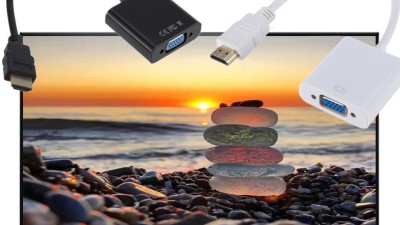 HD 1080P 디지털-아날로그 컨버터 케이블 HDMI-PS4 PC 노트북 TV 박스-프로젝터 디스플레이어 용 VGA 어댑터와 호환