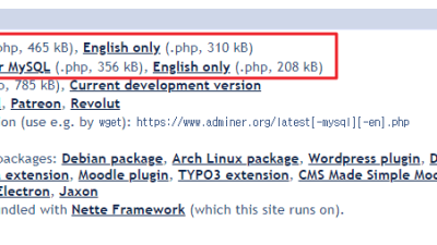 phpMyAdmin 대신 사용할 수 있는 DB 관리툴 Adminer
