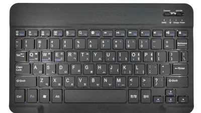 휴대용 미니 무선 블루투스 러시아어 스페인어 한국어 키보드, 아이패드, 샤오신 패드, 태블릿 노트북, IOS, 안드로이드 폰용, 10 인치