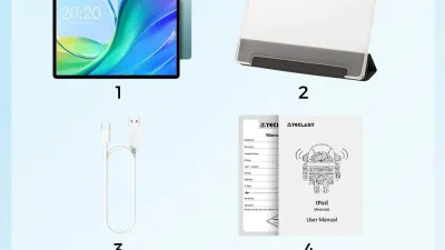 Teclast M50 Android 13 Tablet T606 8-core 6GB+6GB RAM 128GB ROM 10.1 Incell Fully Laminated 4G Network GPS Widevine L1 8mm Slim