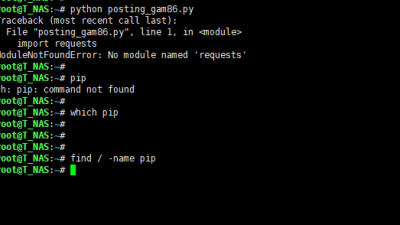 시놀로지 Python PIP 설치 및 사용법