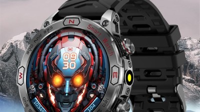 300-450 mAh, 화웨이 샤오미 남성용 스마트 워치, 고도 나침반, GPS 스포츠, 1ATM 방수 시계, 블루투스 토크 스마트워치, 1.43 인치, 신제품