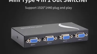 1080P 4 포트 VGA 스위처 4 In 1 Out VGA 스위치 박스 VGA 콘솔 셋톱 박스 4 호스트 공유 1 디스플레이 노트북 프로젝터