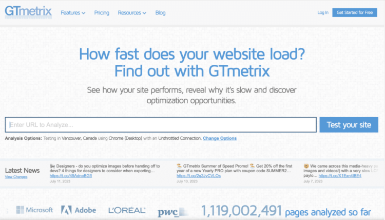GTMetrix